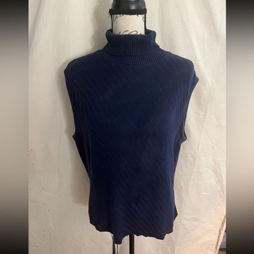 Jaclyn Smith Sleeveless Turtleneck
